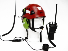 Système de communication avec ARVA pour casque GALLET F2 X-Trem
